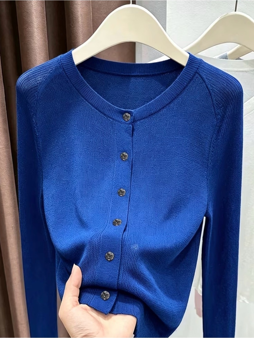 NWOT 100% Viscose Royal Blue Cardigan XL